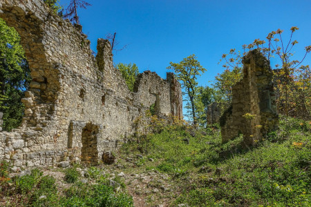 Ruine der früheren Burg am Schlossberg